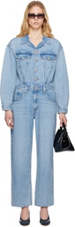 Levi's Blue Baggy Denim Jumpsuit