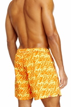 Diesel Swim shorts with all-over logo print - Swim shorts Mens in Yellow