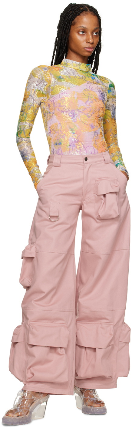 Collina Strada Pink Garden Trousers