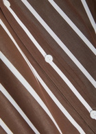 Matteau Striped Cotton-poplin Shirt Brown