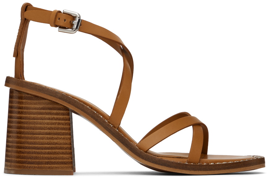 See by Chloé Tan Lynette Heeled Sandals See by Chloe