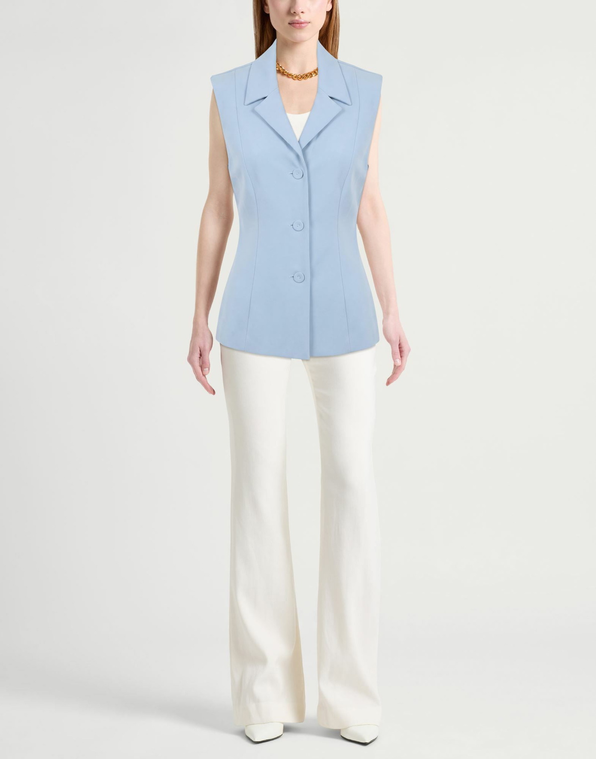 Chiara Boni La Petite Robe Womens Blazer Sky in Blue