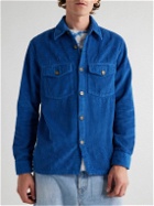 Portuguese Flannel - Arinto Cotton-Corduroy Shirt Jacket - Blue