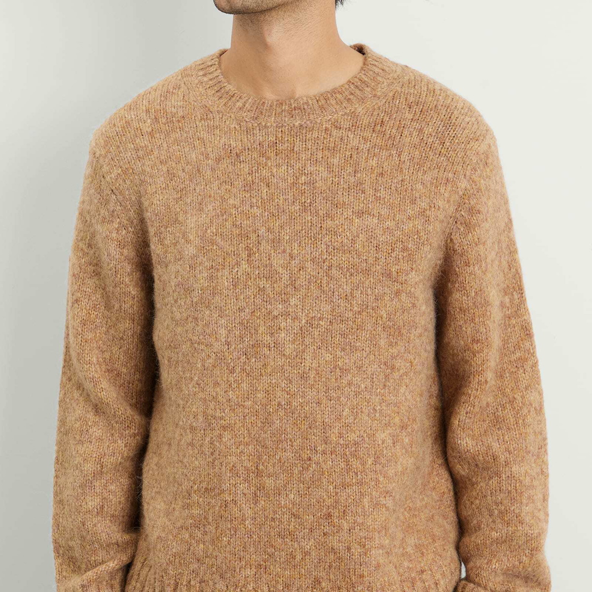 Corridor Men's Alpaca Crewneck in Camel