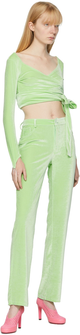 Maisie Wilen Green Dramady Wrap Cardigan