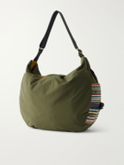 Master-Piece - Chup Leather-Trimmed Cotton Shoulder Bag