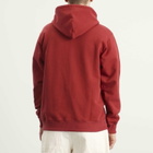 Drôle de Monsieur Men's Classic Slogan Hoodie in Dark Red