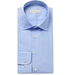 Etro - Cutaway-Collar Cotton-Poplin Shirt - Blue