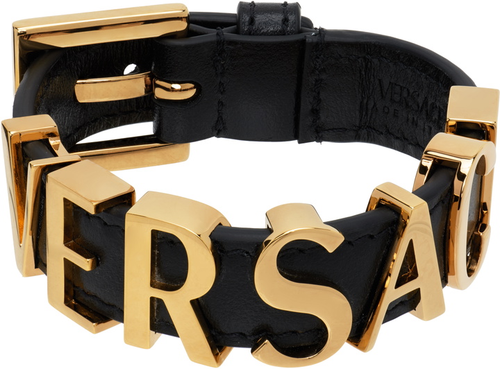 Photo: Versace 'Versace' Logo Bracelet