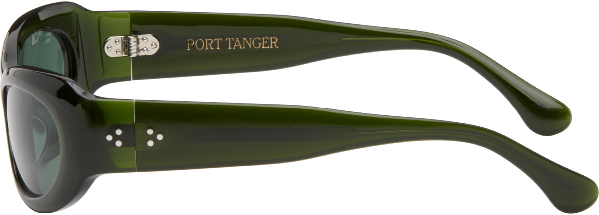 Port Tanger SSENSE Exclusive Green Khilna Sunglasses