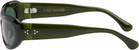 Port Tanger SSENSE Exclusive Green Khilna Sunglasses