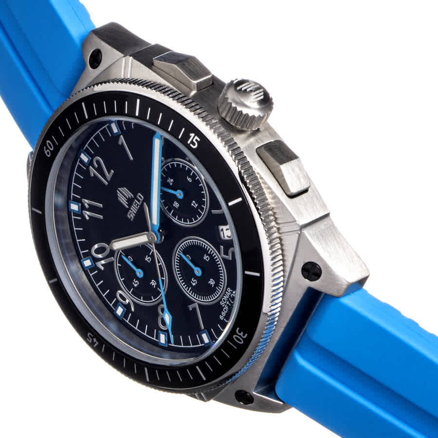 Shield Sonar Black Dial Mens Watch SLDSH113-3