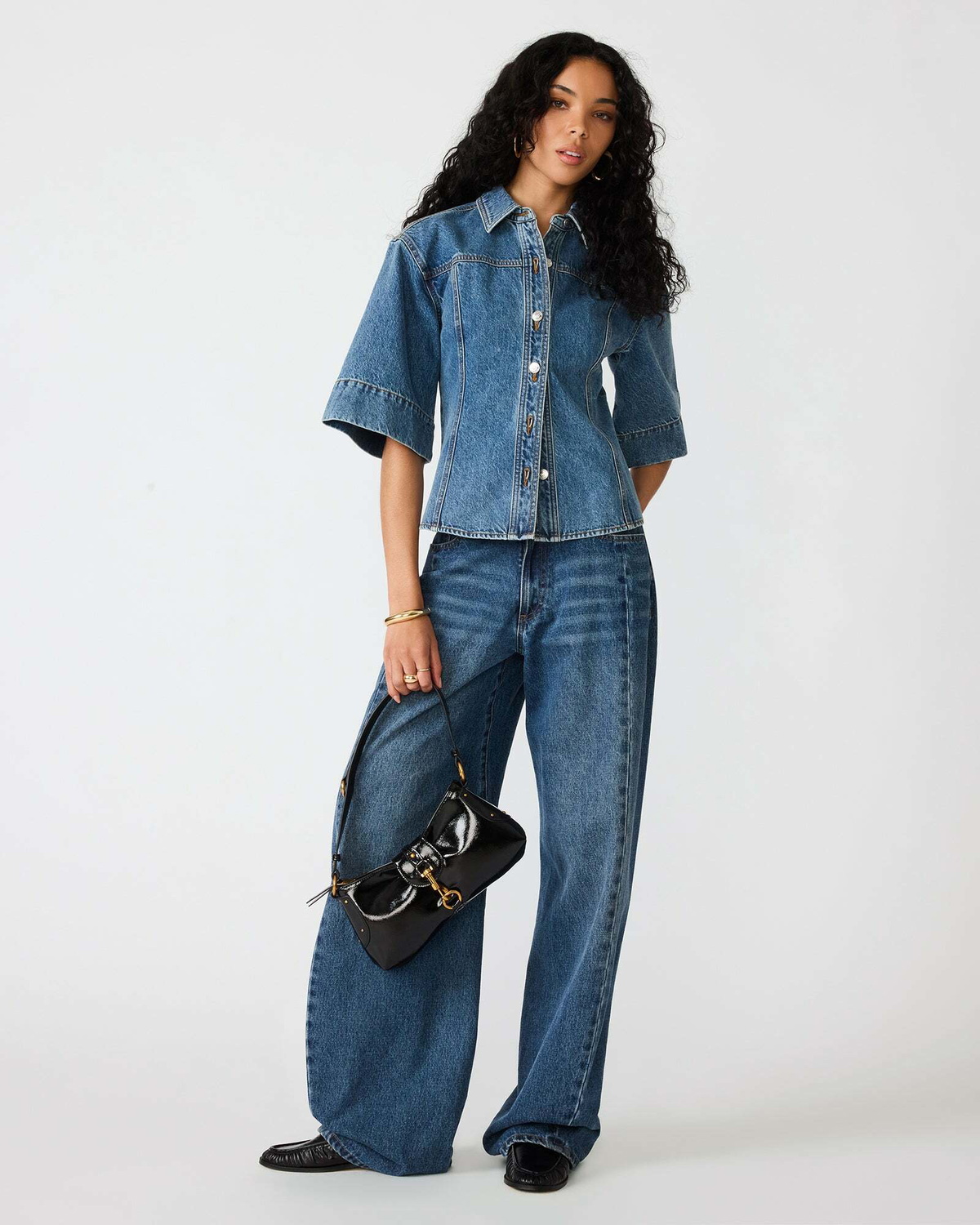 Steve Madden Savy Top in Denim