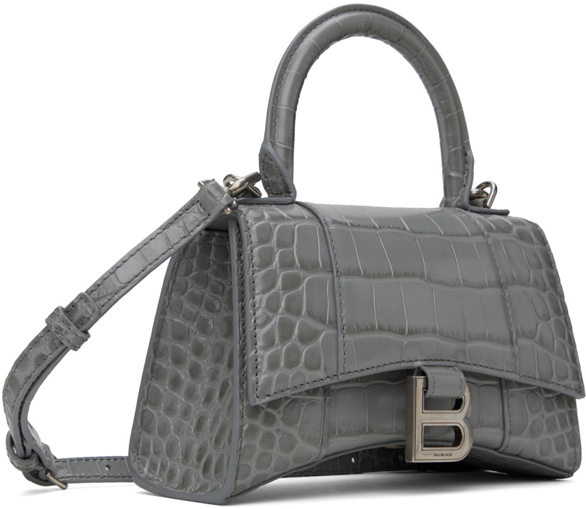 Balenciaga Gray XS Hourglass Bag Balenciaga