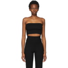 Victor Glemaud Black Knit Wool Tube Top