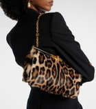 Dolce&Gabbana Marlene Large calf hair shoulder bag