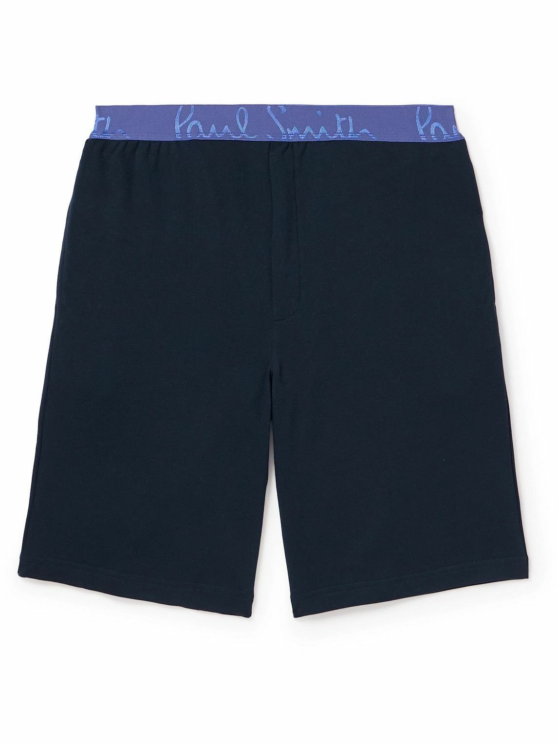 Photo: Paul Smith - Straight-Leg Cotton and Modal-Blend Jersey Pyjama Shorts - Blue