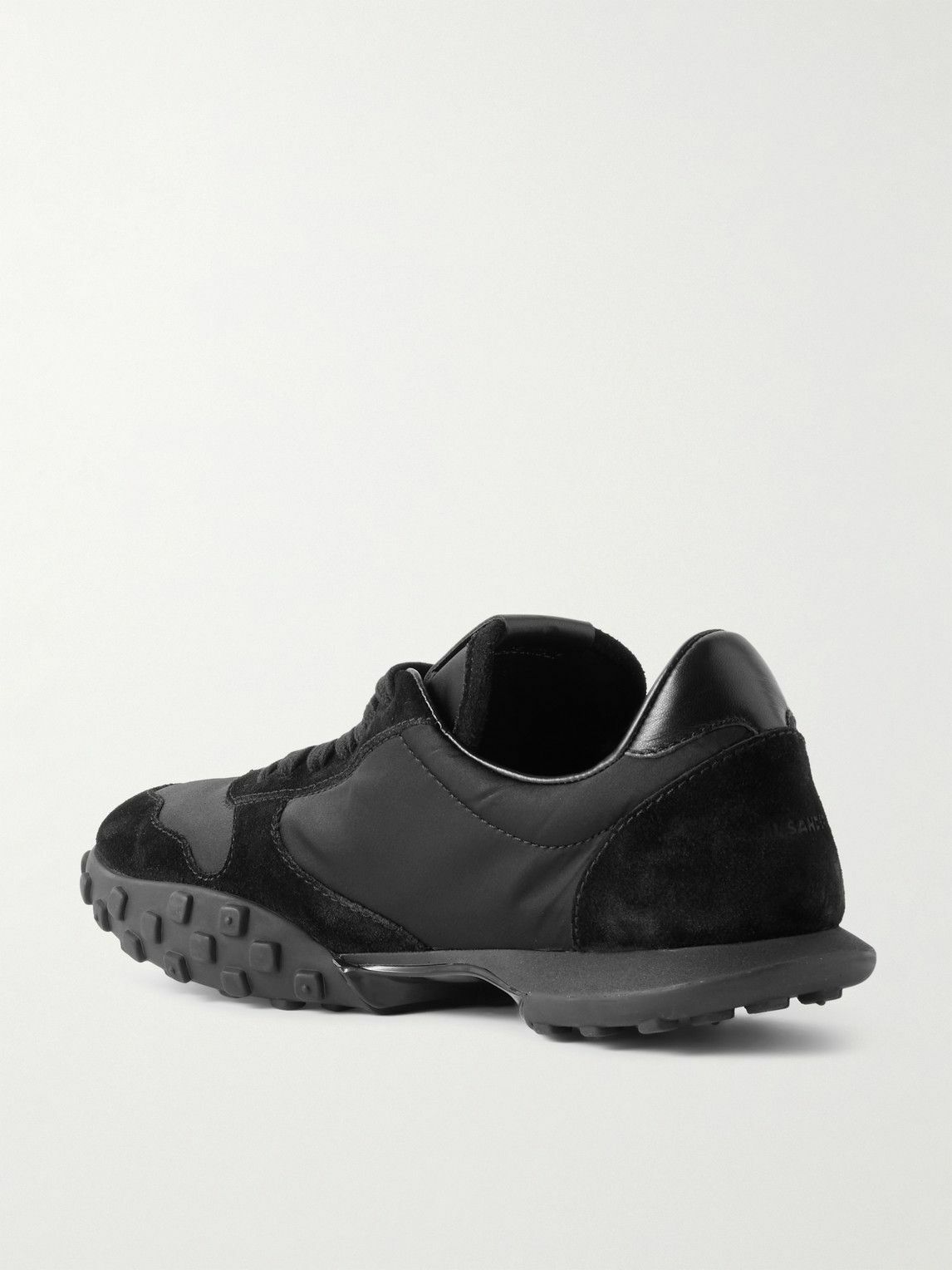 Jil Sander - Suede and Leather-Trimmed Nylon Sneakers - Black