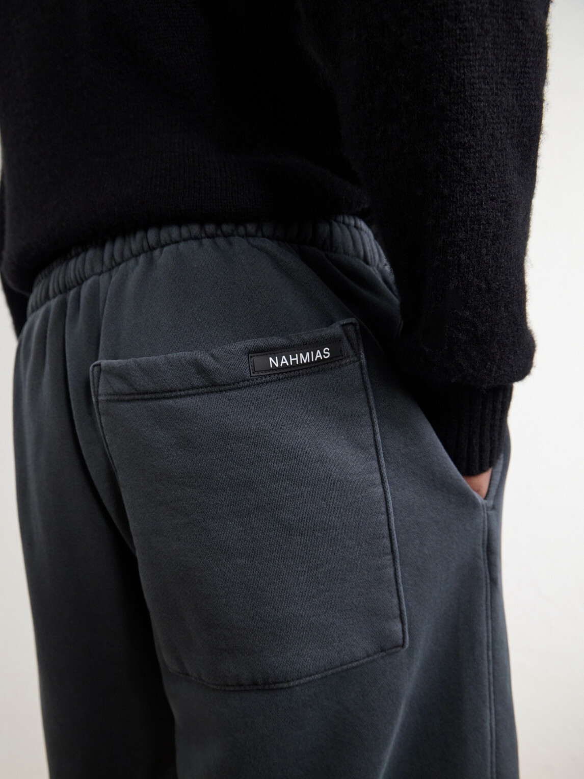 NAHMIAS - Hoops 24 Straight-Leg Cropped Cotton-Jersey Sweatpants - Black