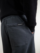 NAHMIAS - Hoops 24 Straight-Leg Cropped Cotton-Jersey Sweatpants - Black
