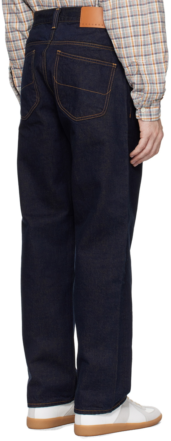 DOCUMENT Indigo Double Face Denim 5-Pocket Jeans