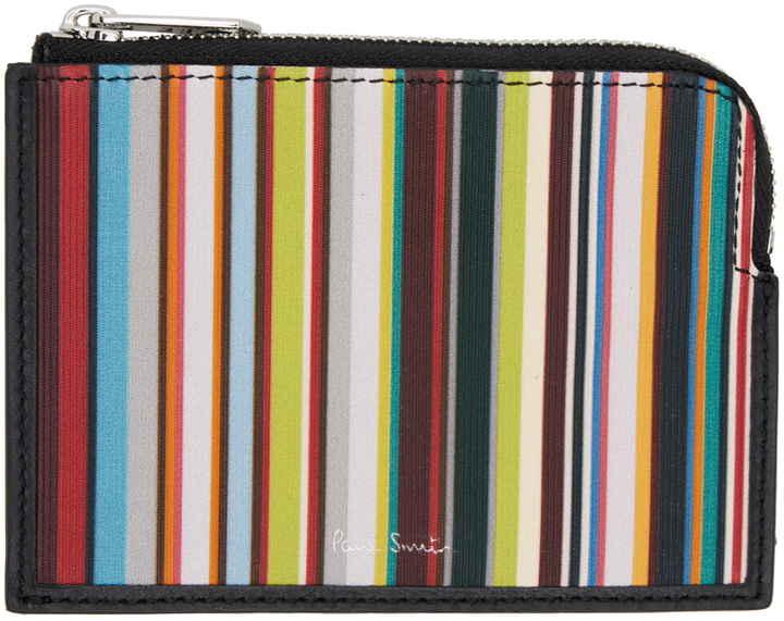 Photo: Paul Smith Black Signature Stripe Card Holder