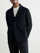 Mr P. - Garment-Dyed Cotton-Blend Twill Blazer - Black