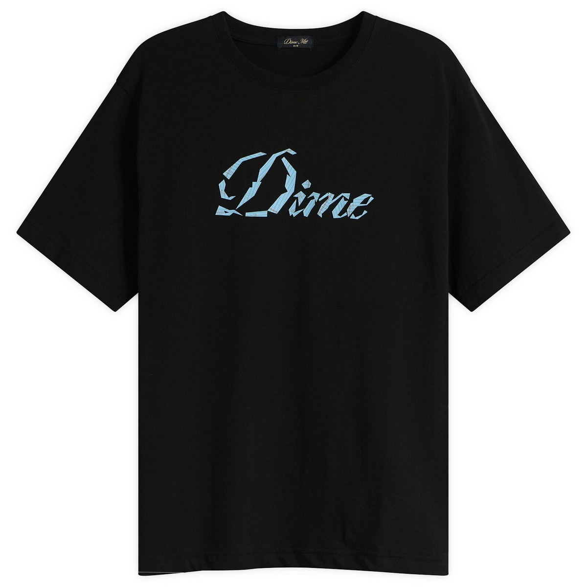 Dime Men's Cursive Paper Cut T-Shirt in Black