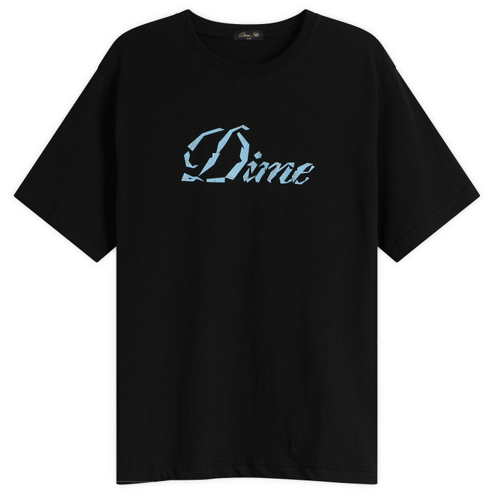 Photo: Dime Men's Cursive Paper Cut T-Shirt in Black