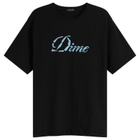 Dime Men's Cursive Paper Cut T-Shirt in Black