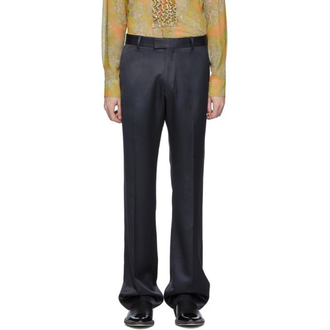 Photo: Dries Van Noten Navy Prowse Trousers