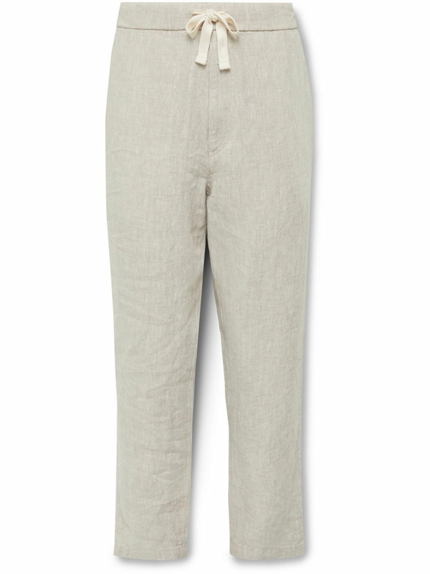 Photo: NN07 - Keith Straight-Leg Linen Drawstring Trousers - Neutrals