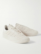Y-3 - Gazelle Leather-Trimmed Suede Sneakers - Neutrals