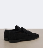 The Row Two suede loafers