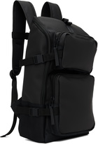 RAINS Black Trail Cargo Backpack