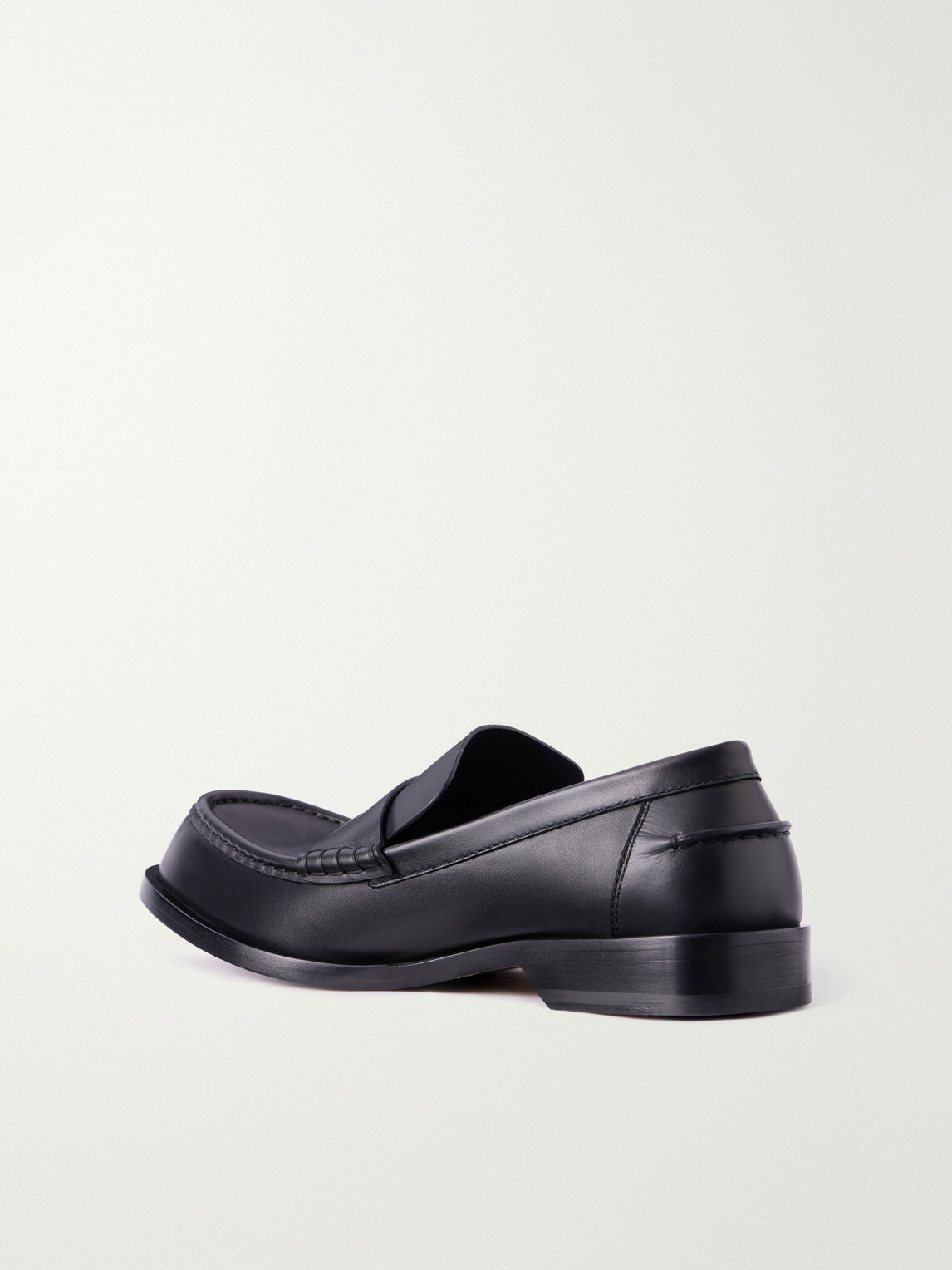 LOEWE - Bobine Anagram-Debossed Leather Loafers - Black