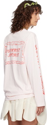 Simone Rocha Pink Pillowcase Logo Print Long Sleeve T-shirt