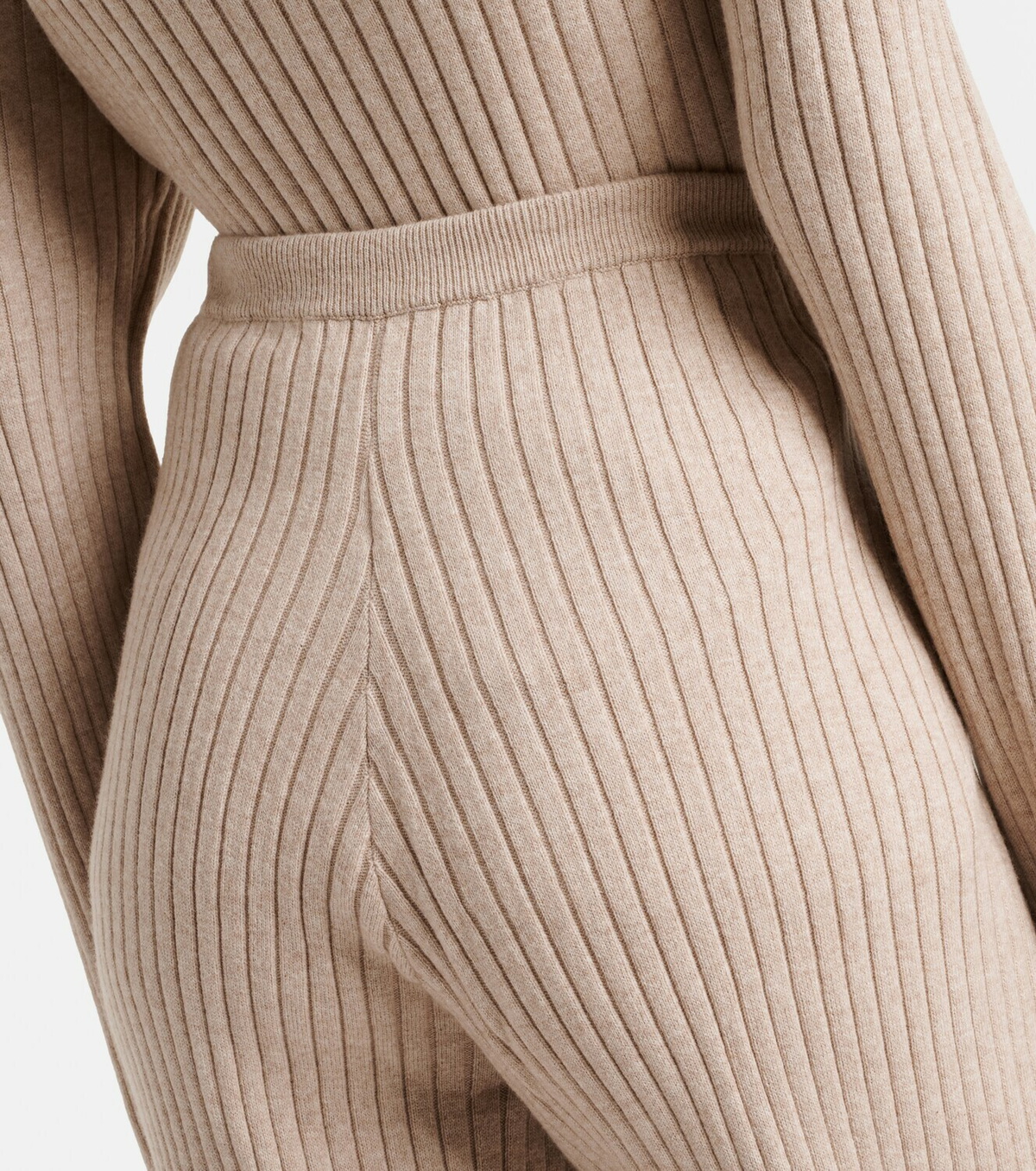 Jardin des Orangers Ribbed-knit cotton and cashmere sweatpants