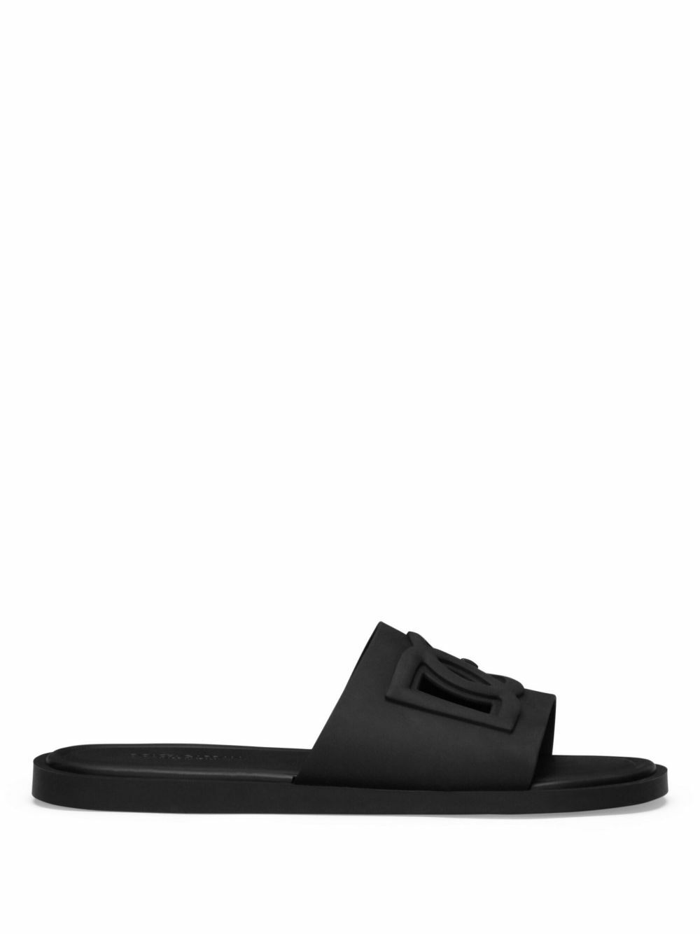 【関税&送料込】Dolce & Gabbana Black Leather Slippers Calfskin slippers in Black for Men | Dolce&Gabbana® US