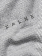 Falke - Printed Virgin Wool-Blend Ski Base Layer - Gray