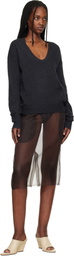 Commission Navy U Neck Sweater
