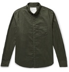 Entireworld - Slim-Fit Button-Down Collar Organic Cotton Oxford Shirt - Green