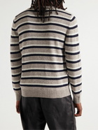 A.P.C. - Anthony Striped Virgin Wool Sweater - Brown