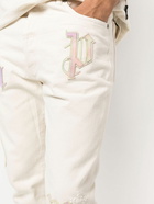 PALM ANGELS - Bull Rainbow Logo Patch Denim Cotton Jeans