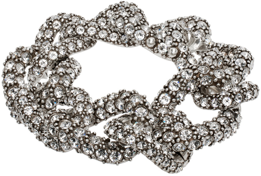 Isabel Marant Silver Funky Ring Chain Bracelet