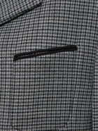 FERRAGAMO Double Breasted Wool Houndsthooth Coat