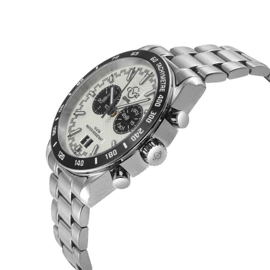 GV2 by Gevril Freccia Chronograph Quartz White Dial Mens Watch 42904B