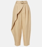 Polo Ralph Lauren Belted linen barrel-leg pants