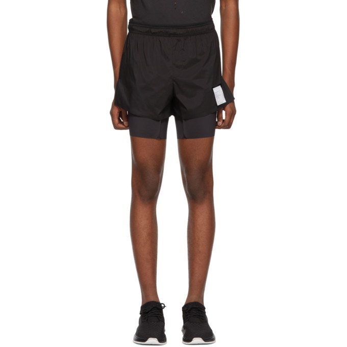 Photo: Satisfy Black Short Distance Shorts