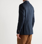 Lardini - Double-Breasted Wool Blazer - Blue